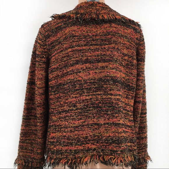 Anthropologie One Girl Who Fringe Sweater Jacket - Picture 5 of 8